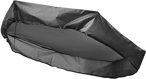 Happyyami Sandkastenabdeckung Eckig aus Oxfordstoff mit Kordelzug Schwarz Umweltfreundlicher Sandkasten Schutzhülle für Garten und Kinder