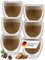 LAPRESO® Cappuccino Tassen doppelwandig 6er Set 250ml - Doppelwandige Cappuccino Gläser modernes Design Kaffeetassen Teegläser aus Borosilikatglas