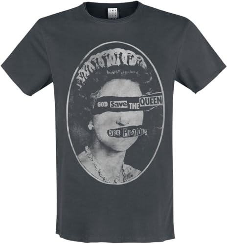 Sex Pistols Amplified Collection - Queens Männer T-Shirt Charcoal