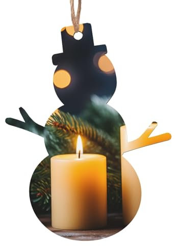 Weihnachtsbäume Kerzen Druck Weihnachten Holz Ornament Familie Weihnachtsbaum Dekoration für Innen und Außen