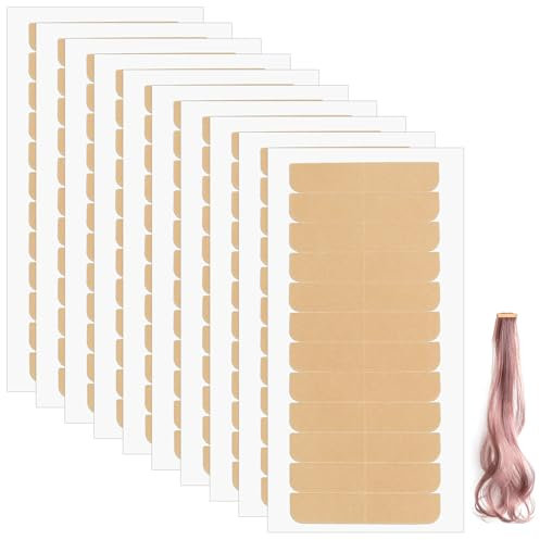 Tucnoeu 120 Stück Perücken Tape Extensions Kleber Invisible Tapes Klebestreifen ExtensionsTape Kleber Extensions Tape in Extensions Kleber (Hautfarbe)