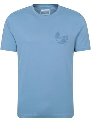 Mountain Warehouse Tidal Wave Mens T-Shirt - Breathable & Lightweight Mens Top Print - Best for Spring Summer, Outdoors, Holidays & Everyday wear