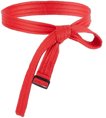 GORGECRAFT 1.8 m Daunenmantel Gürtel Aus Weißem Baumwollpuffer Taillenband Ersatz Verstellbare Schnalle Breiter Stoffschärpengürtel Langer Schärpenbund Tunika Hüftgürtel Bindegürtel Mit Knoten