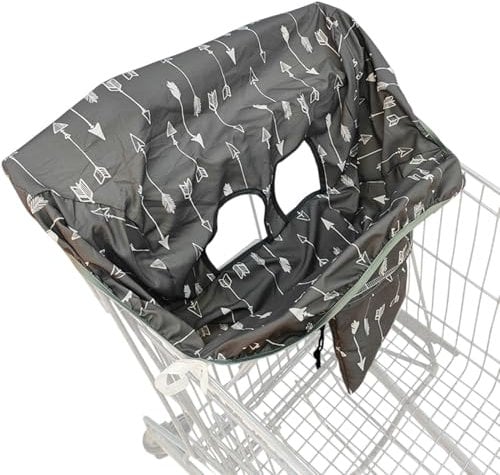 MWZBTG Maschinenwaschbarer Einkaufswagenschutz, Baby Einkaufswagen Abdeckung, Befestigte Tragetasche Mit Kordelzug, Baby-Einkaufswagen-Hängematte, Einkaufswagenbezug