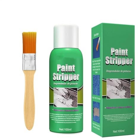 Sverniciatore per legno e metallo, sverniciatore per motore | Raschietto antiruggine con pennello, soluzione professionale per rimuovere la vernice per metallo, auto, legno