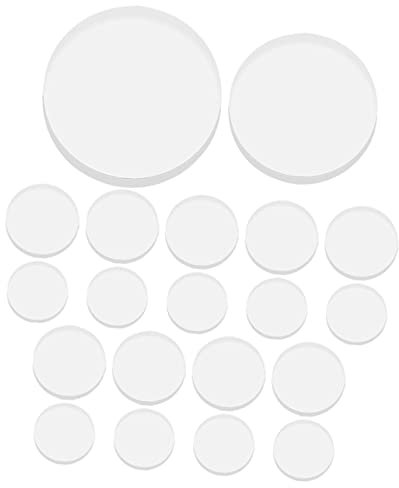 HOMOCONO 20stücke Transparente Glastischpuffer Saugnäpfe Abstandshalter Gummi Möbelpolster Schutz Für Glasplatte Arbeitsplatte Schranktür