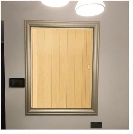 GOCHUSX Puerta Plegable Acordeon A Medida, Puerta Concertina De PVC para Privacidad, Separador De Ambientes Interior para Espacios Pequeños Y Lavandería