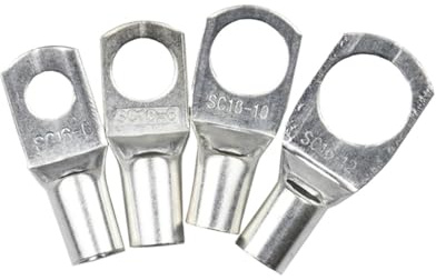 SC16-6 16-8 16-10 16-12 Kupferkabelschuh-Kit Bolzenloch verzinnte Kabelschuhe Batterieklemmen Nasendrahtverbinder(SC16-12)
