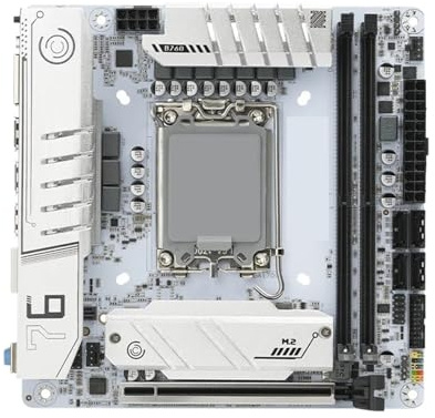Compatible avec la Carte mère LGA1700 ITX avec chipset B760 for processeurs de 12e à 14e génération, DDR Double Canal et WiFi.