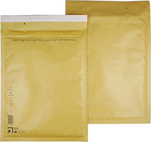 25 Stück Luftpolsterumschläge Luftpolstertaschen Versandtaschen 8/H 290x370 mm braun