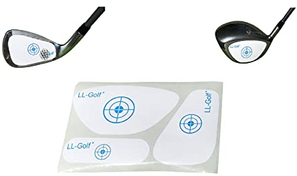 LL-Golf ® 90er Set Golf Impact Tapes/Label mit je 30 Driver/Holz, Eisen/Wedges und schmale Holz/Hybrid Tapes/Golfschläger Schlagfläche Impact Aufkleber/Etiketten RH