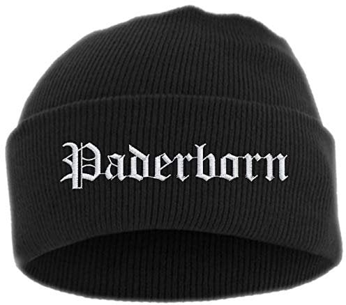 HB_Druck Paderborn Umschlagmütze - Mütze - Bestickt - Einheitsgröße Schwarz