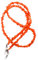 rainbow safety Brillenkette Brillenband Brillenhalter Schlangenkette Natürliche Edelstein Perlen Amazonit Achat Tigerauge Amethyst RC (Coral Orange)