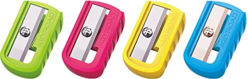 KEYROAD Ergonomischer Anspitzer Einzeln / 1 Stück/aus Kunststoff/Klingen aus Stahl/von Bleistiften und Buntstiften/Für Kindergarten Vorschule und Schule