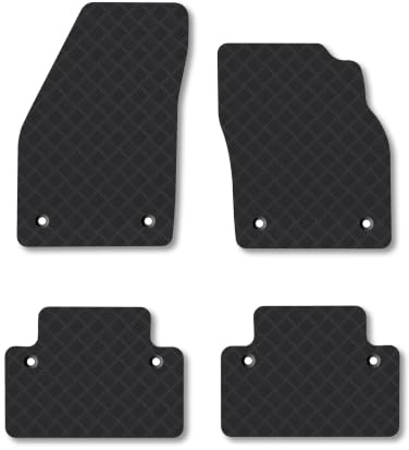 Volvo C30 (2007-2013) [Manual] 3mm Rubber Car Mats | Tailored Fit Durable Floor Mats Full Coverage Protection Waterproof Accessories Easy Clean Anti Slip Made in the UK
