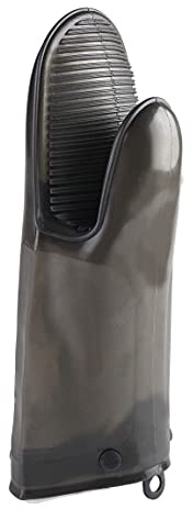 Lacor - 60041 - Handschuhe für Orka-tex Ofen, Küchenhandschuhe, 100% Silikon, Innenfutter aus Baumwolle, Anti-Verbrühung, beidhändig, BPA-frei, 28 cm, grau