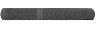 Brentfords Charcoal Grey Bathroom Hand Towels - 100% Cotton - Premium Quality, Super Absorbent & Quick Drying Flannel - Luxury Single Set - 50 x 80cm