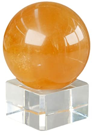 Kristallkugel Dekokugel Gelbe Kristallkugel Wohnzimmer Dekoration Handwerk Kristall Ball Exquisite Dekoration Büro Energi Dekoration Schlafzimmer Blickende Weissagung oder Feng Shui ( Color : C )