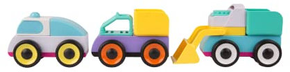 Playgro Spielzeugautos - Babyspielzeugauto - Kinderspielzeug - Spielzeugauto - Babyspielzeug - Kleinkind - farbig