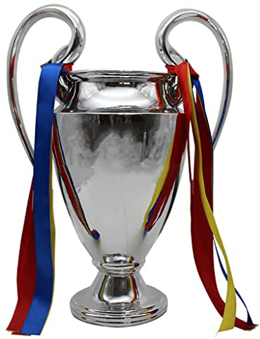 LH SHOP Trophée de football, trophée de la Ligue des champions, coupe d'Europe des champions 2020, cadeau de vacances trophée personnalisé (33CM)