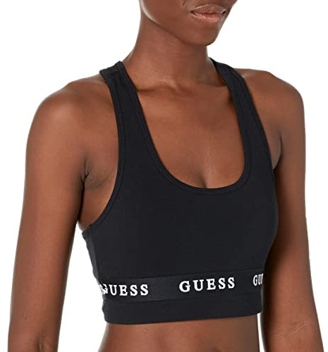GUESS Damen Sporttop Aline schwarz/weiß XS