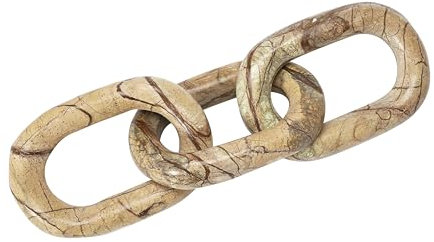 Bloomingville Decorative Chain, ceramic, stone, Marble, Brown