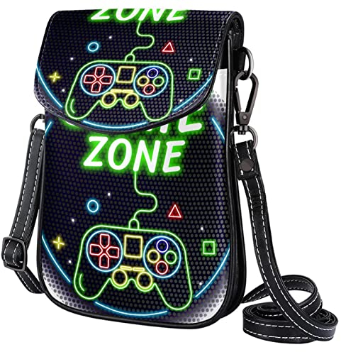 Mini Umhängetasche Damen Neon-Spiel Handytasche Kleine Schultertasche Crossbody Tasche Für Mädchen 19x12x2cm