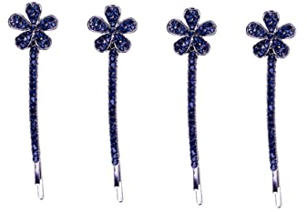 FOMIYES 2 Paar Silber Hochzeit Haarspangen Für Bräute Kristall Haaranhänger Braut Seite Haarspangen Haarnadel Haar Für Haarschmuck Haarnadel Antik Kopfbedeckung Miss Blau Antik