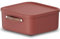 Rotho Maloja Aufbewahrungsbox 20 l, Kunststoff, rot, 20 (39.5 x 38.0 x 17.7 cm)