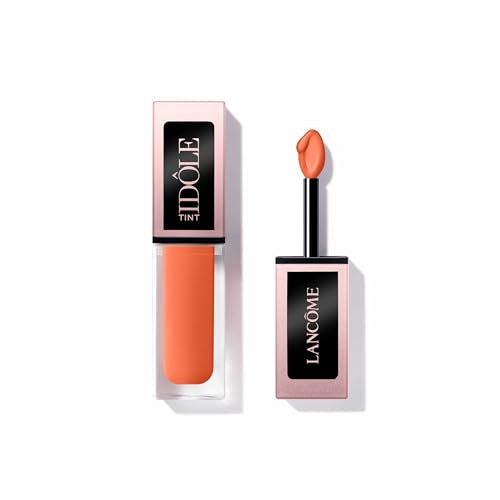 Lancôme Idôle Tint 04 Sienna, flüssiger Eyeblusher mit Applikator für matte Akzente in Apricot, wischfest, bis zu 16 Stunden Halt, ideal für alle Hauttypen, 7ml