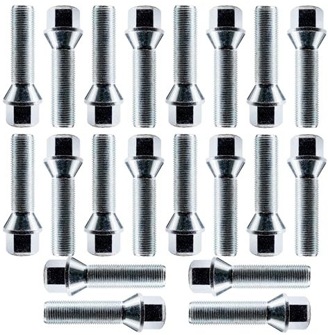 Kit 20 Bulloni Chiave 17 Passo 14X1.25 l 45 CONICO