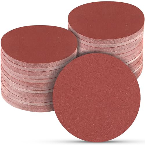 100 PCS 6 Inch Sanding Discs 800 Grit Hook and Loop Sandpaper, Round Orbital Sand Paper Discs for Sander