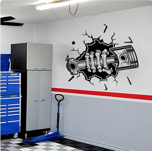 Wandaufkleber, Garage, Wandtattoo, Heimdekoration, Wandtattoo, schwarz, 80 x 85 cm