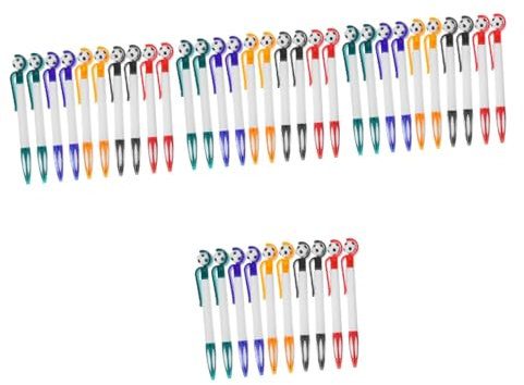 CANIGHT 40pezzi Penne Sfera Forma Di Calcio Con Impugnatura Antiscivolo Gadget Creativi Per Feste Di Compleanno e Eventi Sportivi Perfetti Per Scrittura e Appunti
