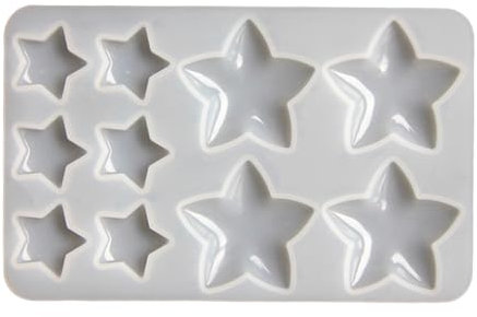 Jelly Star-Molde Resina Epoxy 3D Moldes Silicona Estrella Mar Grandes Fabricación Joyería Colgantes Hechos A Mano Adornos Manualidades