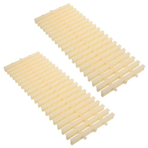PAMINGONO Schwimmbadgitter Abfluss-überlaufgitter rutschfeste Drainagematte Ablaufgitter Pool-dachrinnenschutzfilter Schwimmbadzubehör Überlaufgitter Für Schwimmbäder Beige Plastik
