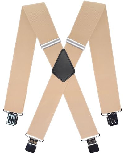 Hosenträger Herren Breit und Stark, Extra Starke Clips, Breite 5 cm, Einstellbare Elastische Träger in X-Form, Geeignet für Männer, Robust und Vielseitig für Beruf, Freizeit Hosenträger Arbeitshose
