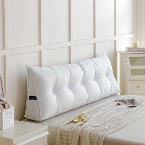 HLTQL StüTzkissen Zum Lesen Kissen RüIckenlehne Bett Lesekissen FüR Bett Und Sofa RüCkenlehne Kissen Lesen Bett RüCkenlehne Wand(a1,60cm)