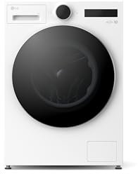 LG F4WX9092 Waschmaschine mit AI Wash, Energieklasse A-55%, neues Design & LCD-Display, TurboWash, Mikroplastik-Programm, 9 kg, weiß