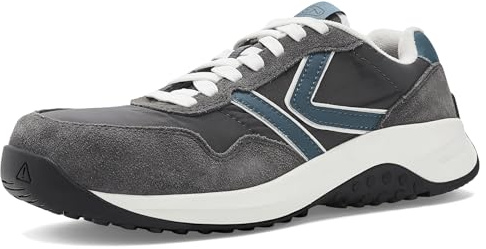 KEEN Utility Women's KS86 Composite Toe ESD Low Height Non Slip Comfortable Work Shoes, Magnet/Black, 6.5 W