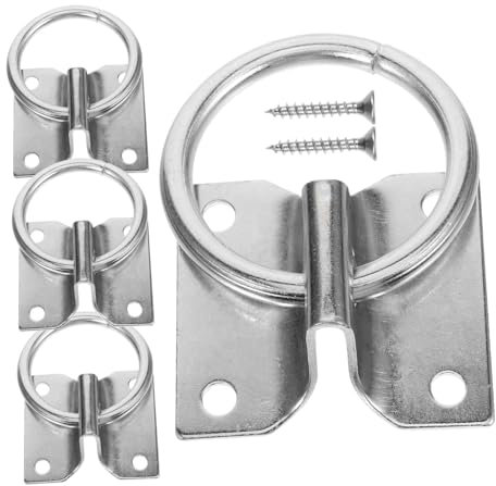 JOINPAYA 4 Stück Teiliges Pferde Anbindering Sicherer Tie Ring für Pferdetraining und Stallbedarf und Langlebig Einfache Montage Design für Komfortable Nutzung