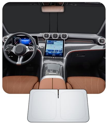 [Upgrade] CDEFG Compatible con Mercedes Benz GLC X254 2025 2026/ X253 2016-2022 Parasol Cubiertas Parasol Delantero Parabrisas Auto Parasol Accesorios
