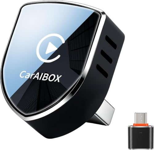Wireless CarPlay Adapter UK 2026 Chip Upgraded, Compatible with iPhone iOS 10+ & Android 11+, Effortlessly Convert Wired to Wireless CarPlay, Auto-Connect, Never Replug