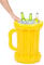 DEGUISE TOI VEGAOO - Aufblasbare Kühlbox Bierkrug 55 cm gelb - aufblasbare Kühlbox - Einheitsgröße - Gelb - Partydeko - Kunststoff -