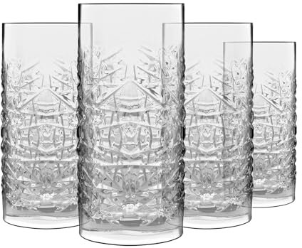 Luigi Bormioli Mixology Hi-Ball Longdrinkglas 4er Set - 480 ml Volumen - Hochwertiges Kristallglas, Spülmaschinengeeignet - Stilvoll für Cocktails & Longdrinks