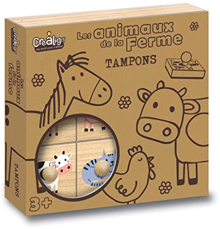 Crea Lign CL152 Die Tiere des Bauernhofs, Bois, 3 Jahre+, one Size