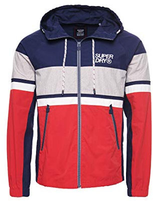 Superdry Homme Veste zippée Summer House Bleu Marine Intense L