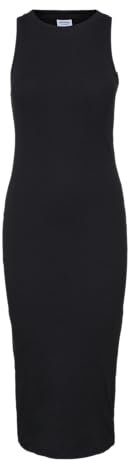 Vero Moda Femme Robe Vmlavender Sl Calf Dress Vma Noos, Noir., S