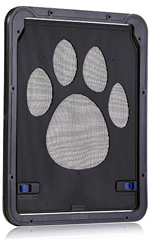 Porta per Gatti HUA Porta per Animali Domestici/Gattaiola Facile da Installare, Porta per Animali Antivento con Magnete di Blocco, per Finestre E Zanzariere, 2 Dimensioni (Size : 29x24cm)