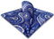 S&W SHLAX&WING Fazzoletto da Taschino Uomo Lavanda Viola e Blu Paisley
